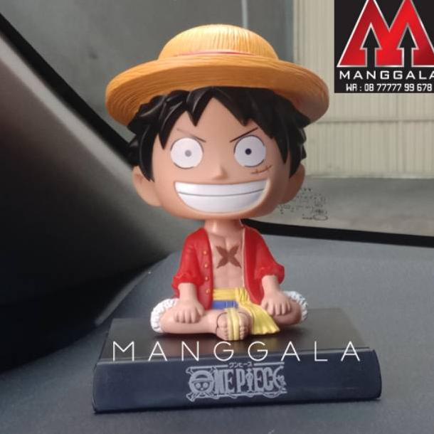 [[BISA COD]] Boneka Pajangan Goyang Dashboard Mobil One Piece Luffy