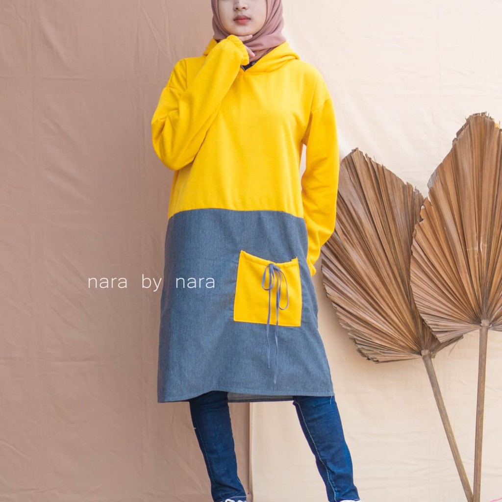 Nara Grosir - Balqis Long Hodie | Fashion Terkini | Sweater Termurah