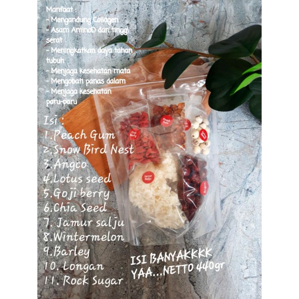 

Peach Gum Collagen Dessert