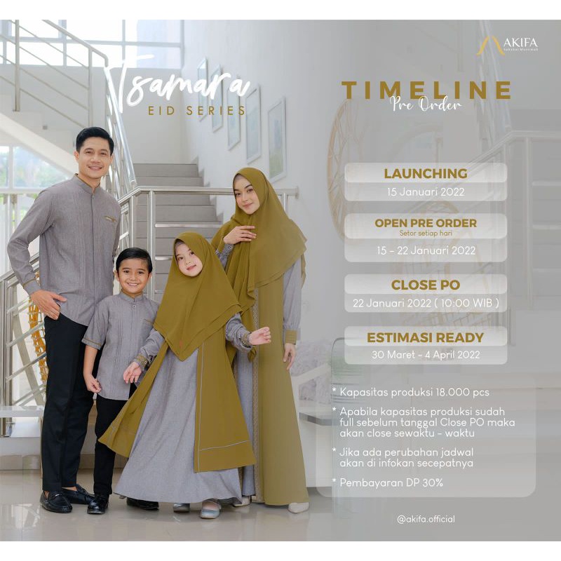 TSAMARA EID SERIES BY AKIFA#Gamis Ready Siap kirim