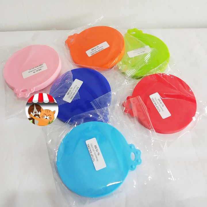 Penutup Kaleng Makanan Kucing - Silicone Canned Cat Food Lid Cover