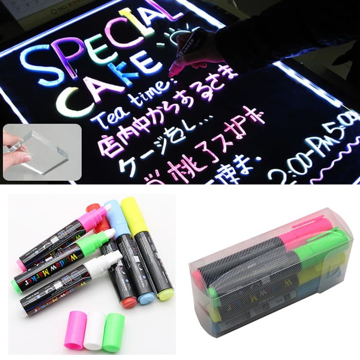 

Gilaa!!! Ruibao Spidol Untuk Led Writing Board Satu Set 8Mm Dan 4Mm Bagus