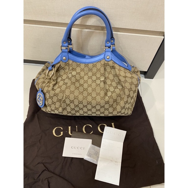 Gucci Sukey Tote Bag in GG Canvas authentic atau original 100%