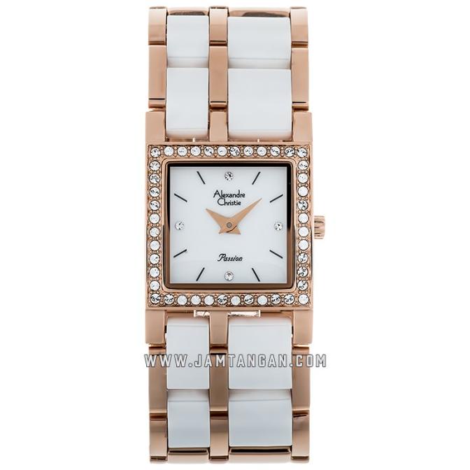Jam Tangan Wanita Alexandre Christie AC 2314 LH BRGSL White barang ada