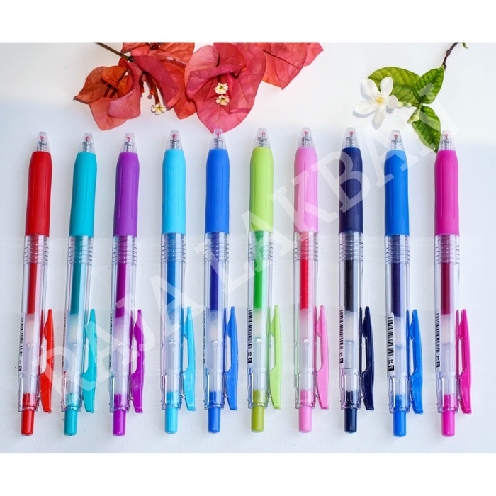 

tulis-alat-paket- pulpen zebra sarasa 18 warna termurah asli jepang - hitam -paket-alat-tulis.