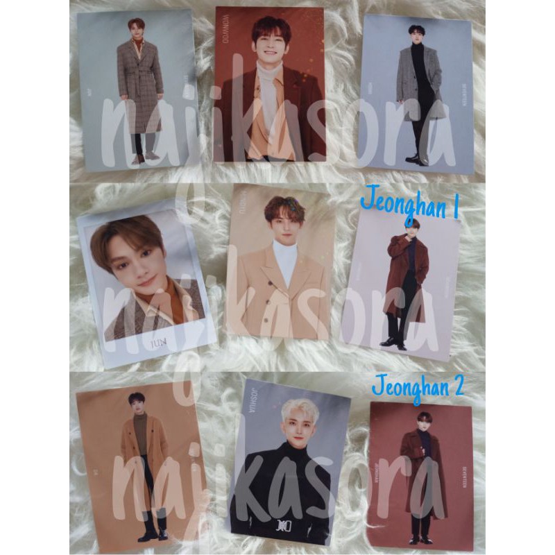 TC Winter 2020 Seventeen Wonwoo Mingyu Jeonghan Hoshi The8 Jun DK Polaroid Hologram