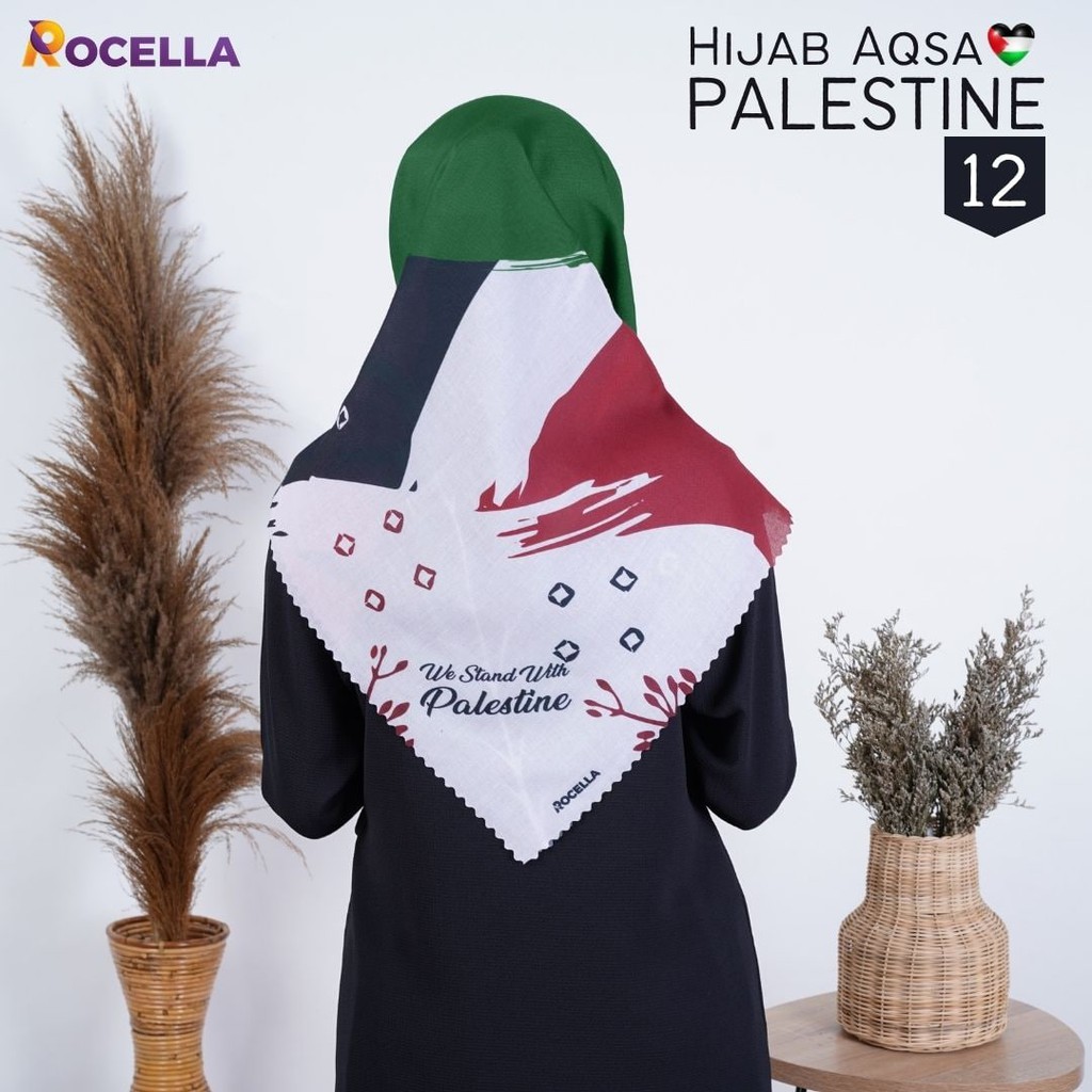 HIJAB AQSA PALESTINA - ROCELLA HIJAB PALESTINE - HIJAB MUSLIMAH