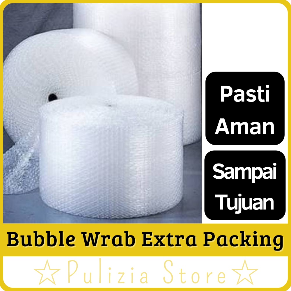 

BUBBEL WRAP EXTRA PACKING UNTUK PEGEMASAN LEBIH AMAN