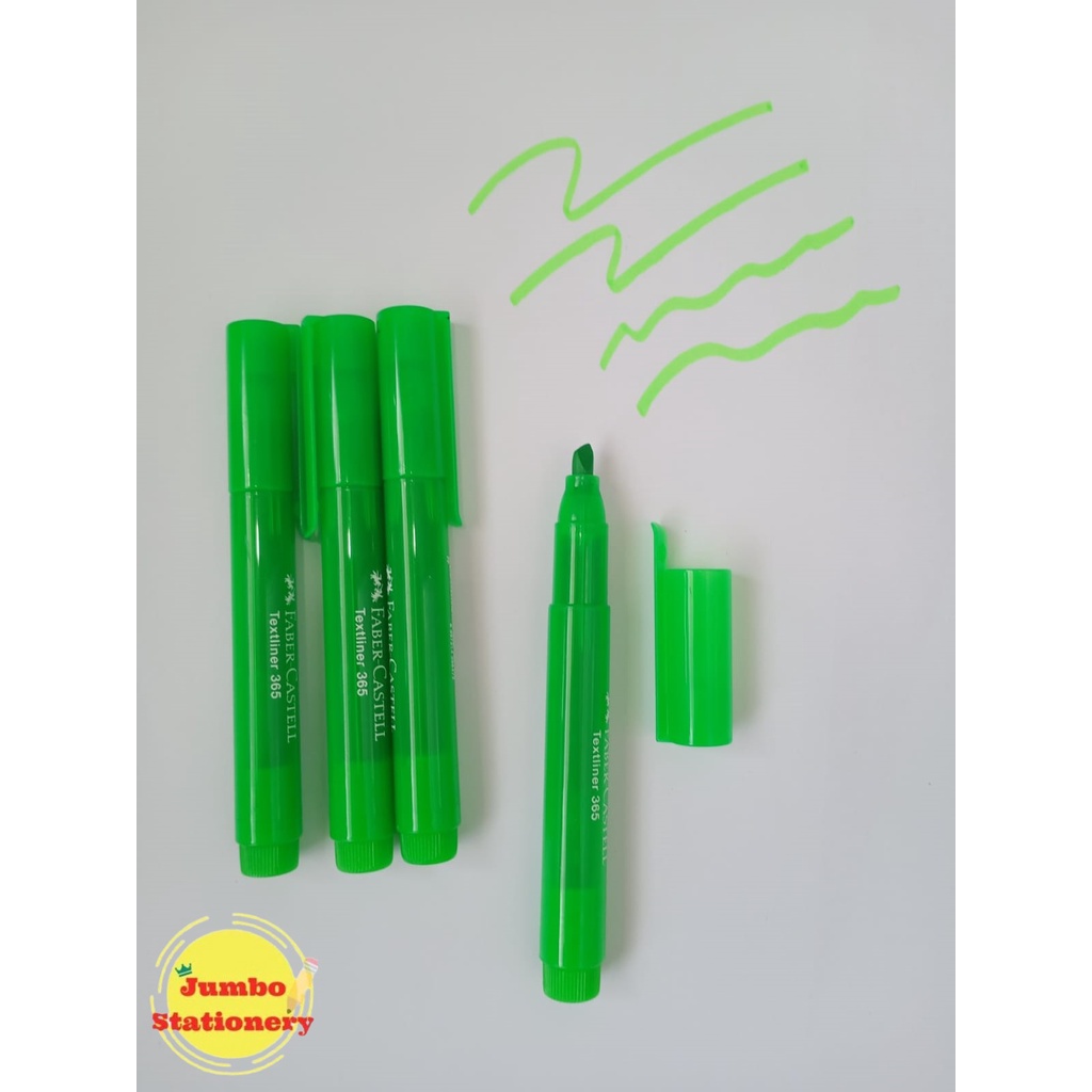 Highliter Faber Castell 365 Translucent Green