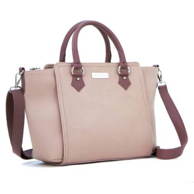 TAS SELEMPANG WANITA SOPHIE MARTIN PINK KULIT BESAR ZIGAZ T4454P3 ORI DISKON PROMO TERMURAH