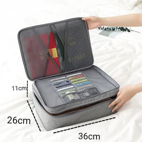 

Tas Organizer Dokumen A4 Portofolio Profesional Multifungsi Dengan Resleting Untuk Bisnis
