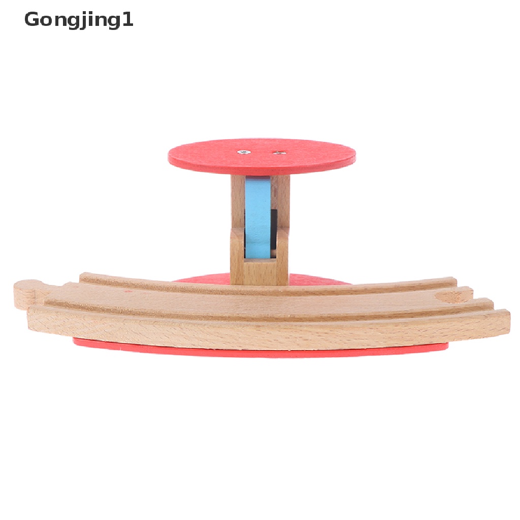 Gongjing1 Mainan Miniatur Lampu Lalu Lintas Magnetik Bahan Kayu Untuk Aksesoris Kereta Api