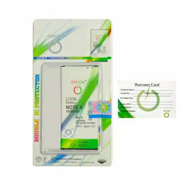 Baterai Batre Double Power OFFON Samsung Galaxy Note 4 N910 Battery Samsung Note4