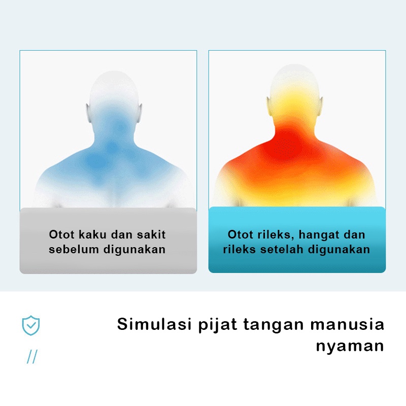 Pijat Bahu Dan Tulang Belakang Leher Multifungsi 6 kunci Bantal pijat elektrik/massage pillow serbaguna iconhunt