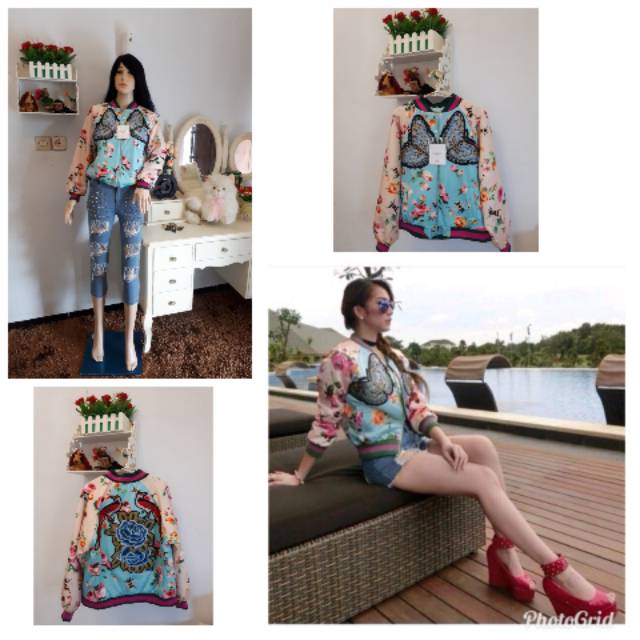 Jaket gucci import Bangkok premium butterflay