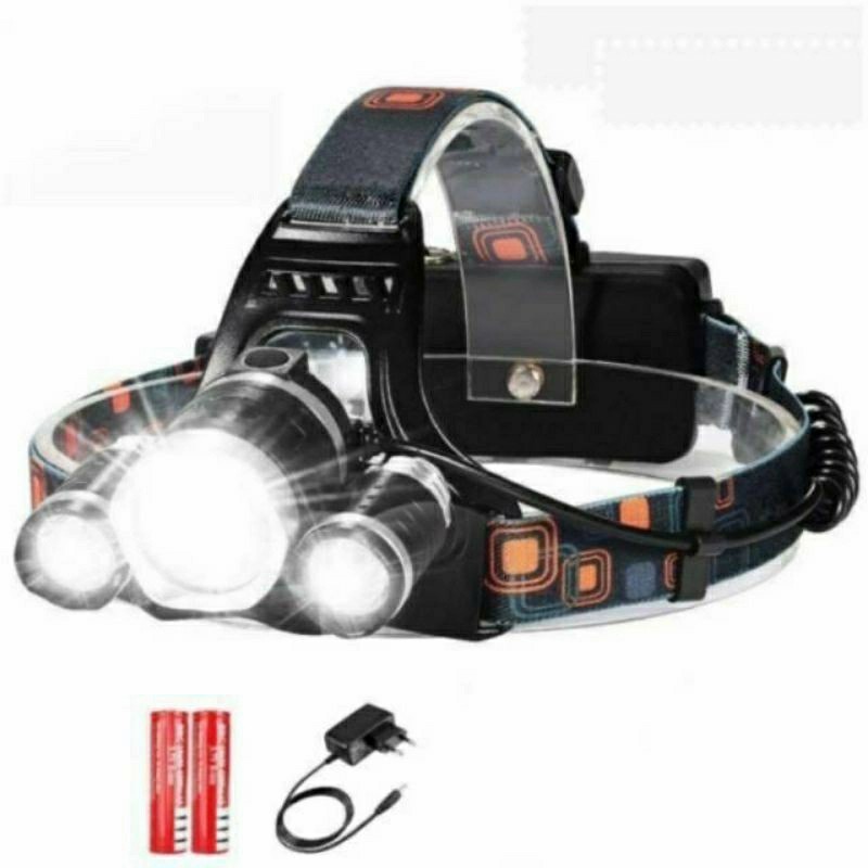 Headlamp Cree XM-L T6 5000 Lumens Senter Kepala Laut camping Berburu