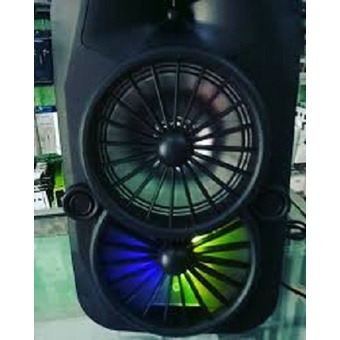 Speaker Bluetooth Karaoke Fleco LX-608 6 Inchi Gratis Microphone Dan Remot Super Bass /Salon Aktif