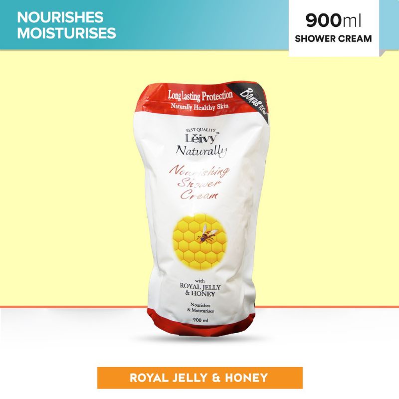 Leivy Shower Cream Goat's Milk 900ml Refill