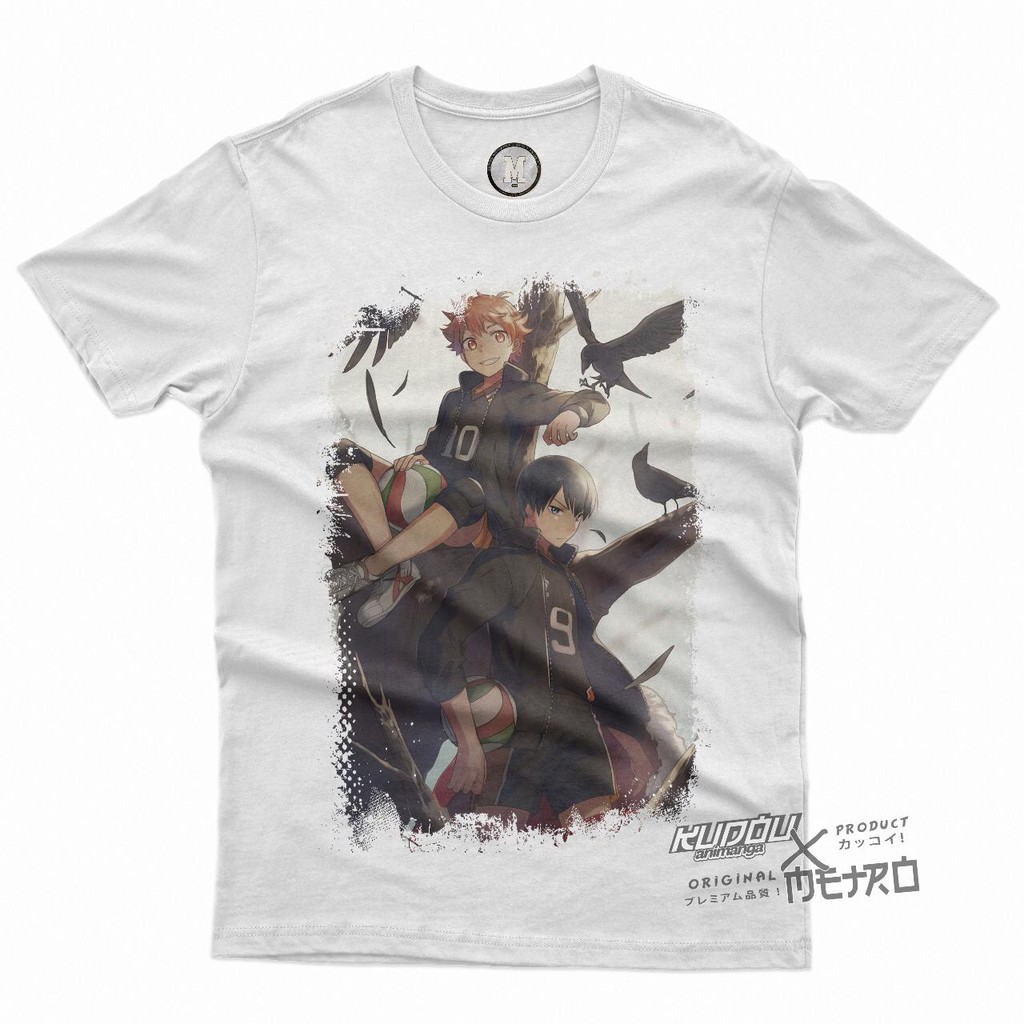 Tshirt Hinata x Kageyama Haikyu White