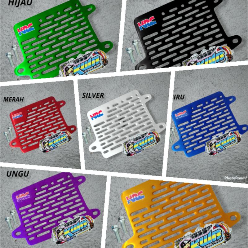 COVER RADIATOR HRC FULL CNC ALMUNIUM PNP VARIO 125 VARI0 150 PCX 150 ADV MOTIF GARIS AIRSCOPE BONUS BAUT DAN BOSHING