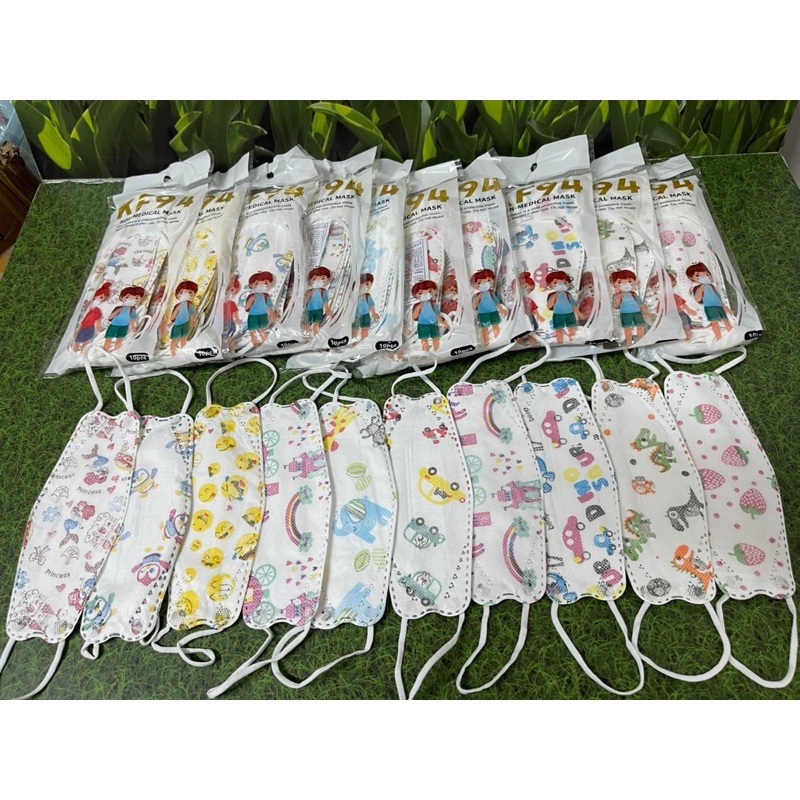 Masker anak KF94 motif 1pack isi 10pcs