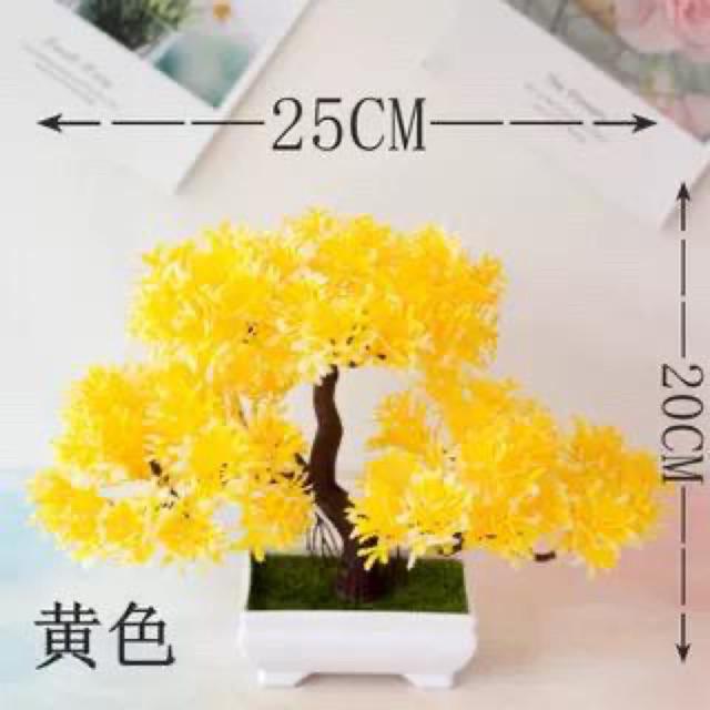 TIB / COD-P2035/Bunga Plastik/Bunga tanaman Dekorasi-Kuning