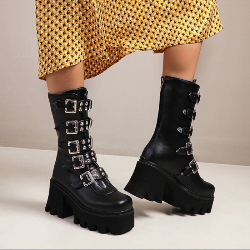 SEPATU BOOTS SEBETIS IMPORT PRIA WANITA KOREA BTS BRITISH INGGRIS MARTIN BIG SIZE 41 42 43 JY12