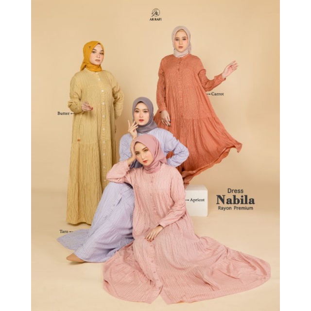 NABILA DRESS ARRAFI | GAMIS TERBARU ARRAFI