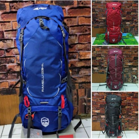 Carrier Rei Ramelu 60+5L 9382-Tas Gunung Rei Original - ARS