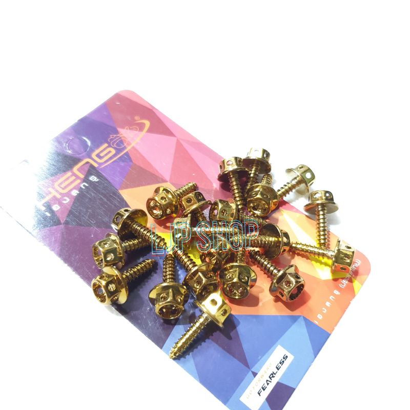 baut Body probolt HONDA HENG ISI 20 pcs FLOWER