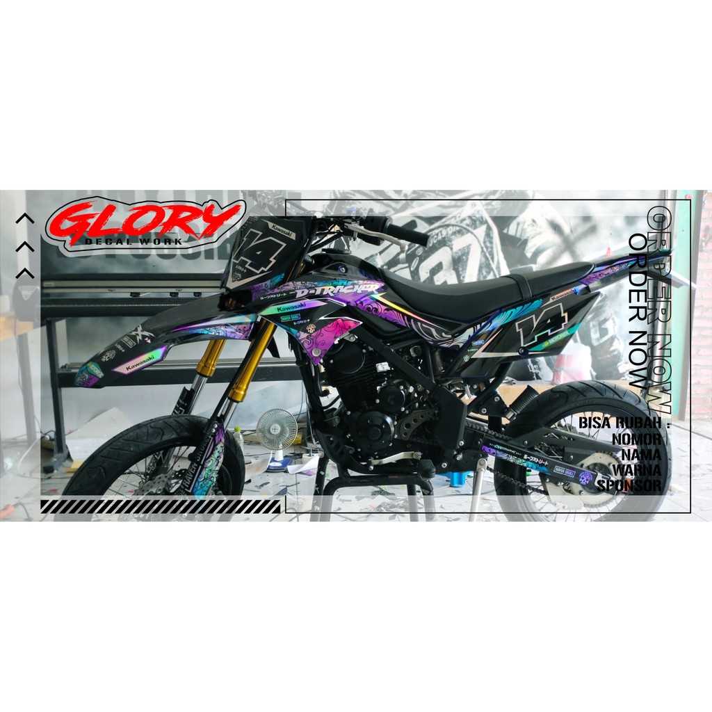 DECAL DTRACKER KLX SUPERMOTO