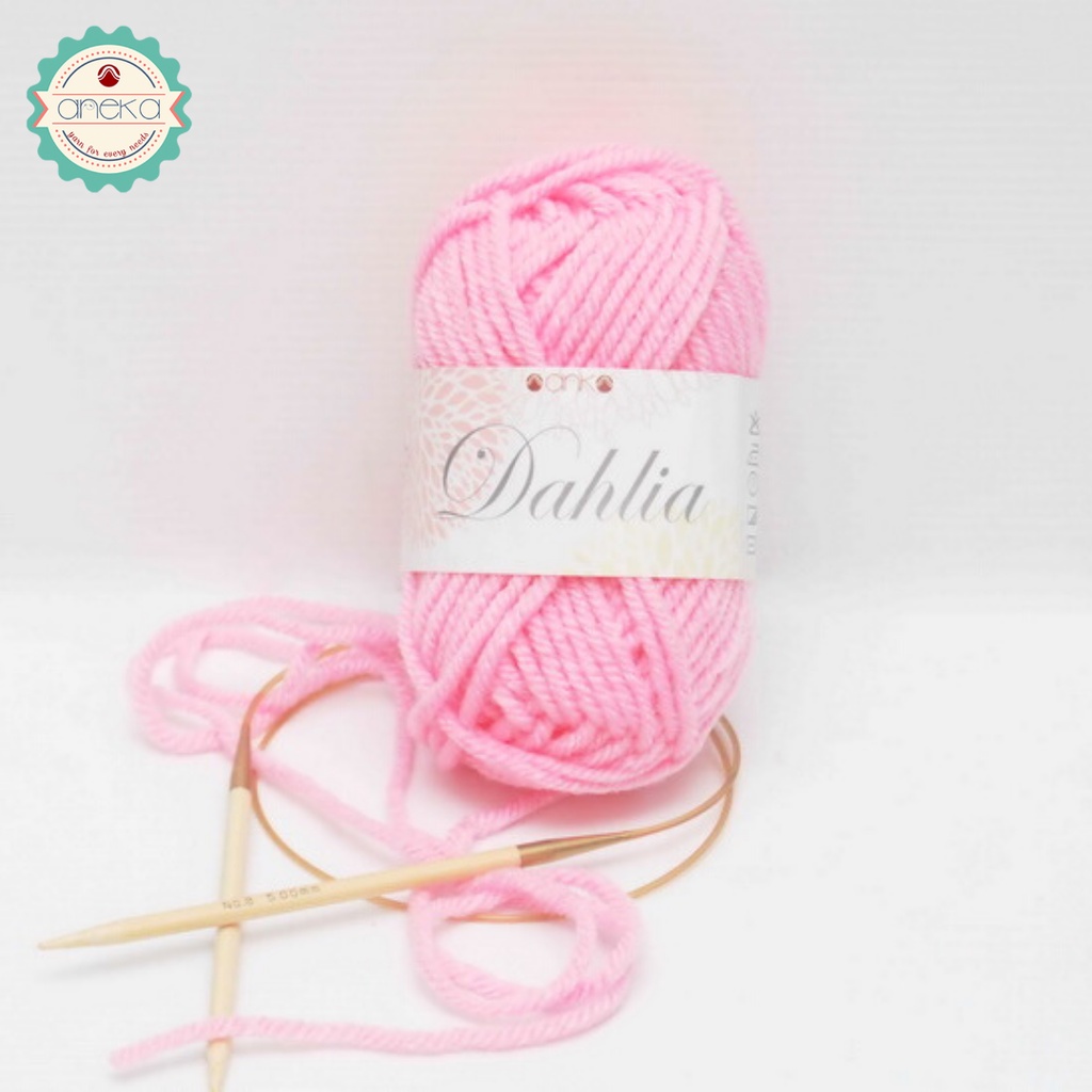 Benang Rajut Karpet Dahlia / Carpet Yarn - 1873 ( pink baby )