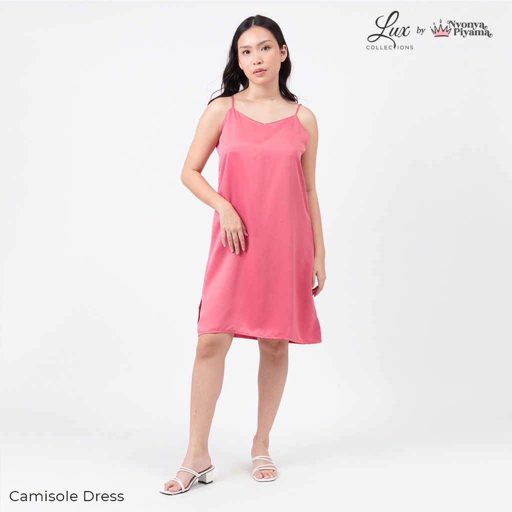 Lux Nyonya Piyama Maxmara Set Piyama (Morganite)-Camisole Dress