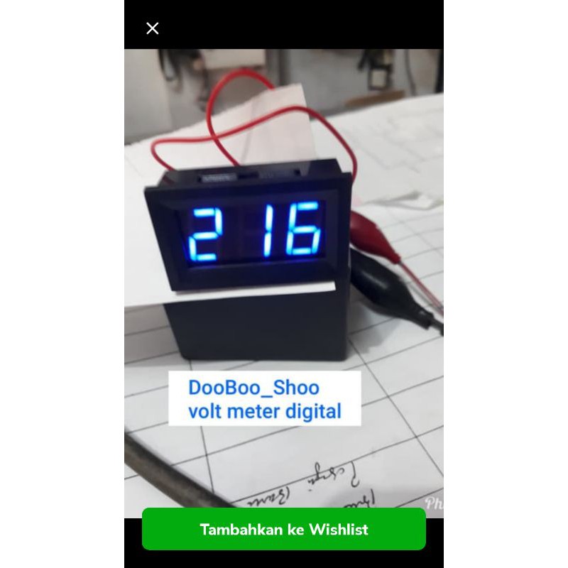 Volt meter digital AC mini 220v