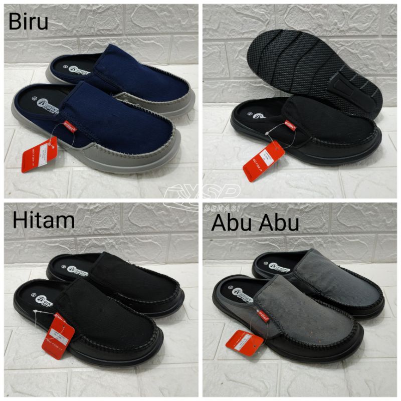 SEPATU SANDAL SLOP BUSTONG PRIA ARDILES APM MANCO SENDAL CANVAS PHYLON CASUAL