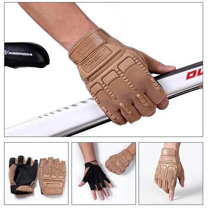 TEBAL Sarung tangan motor setengah jari Mountaineerin