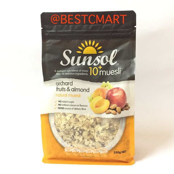 

SUNSOL NATURAL MUESLI 500 GR