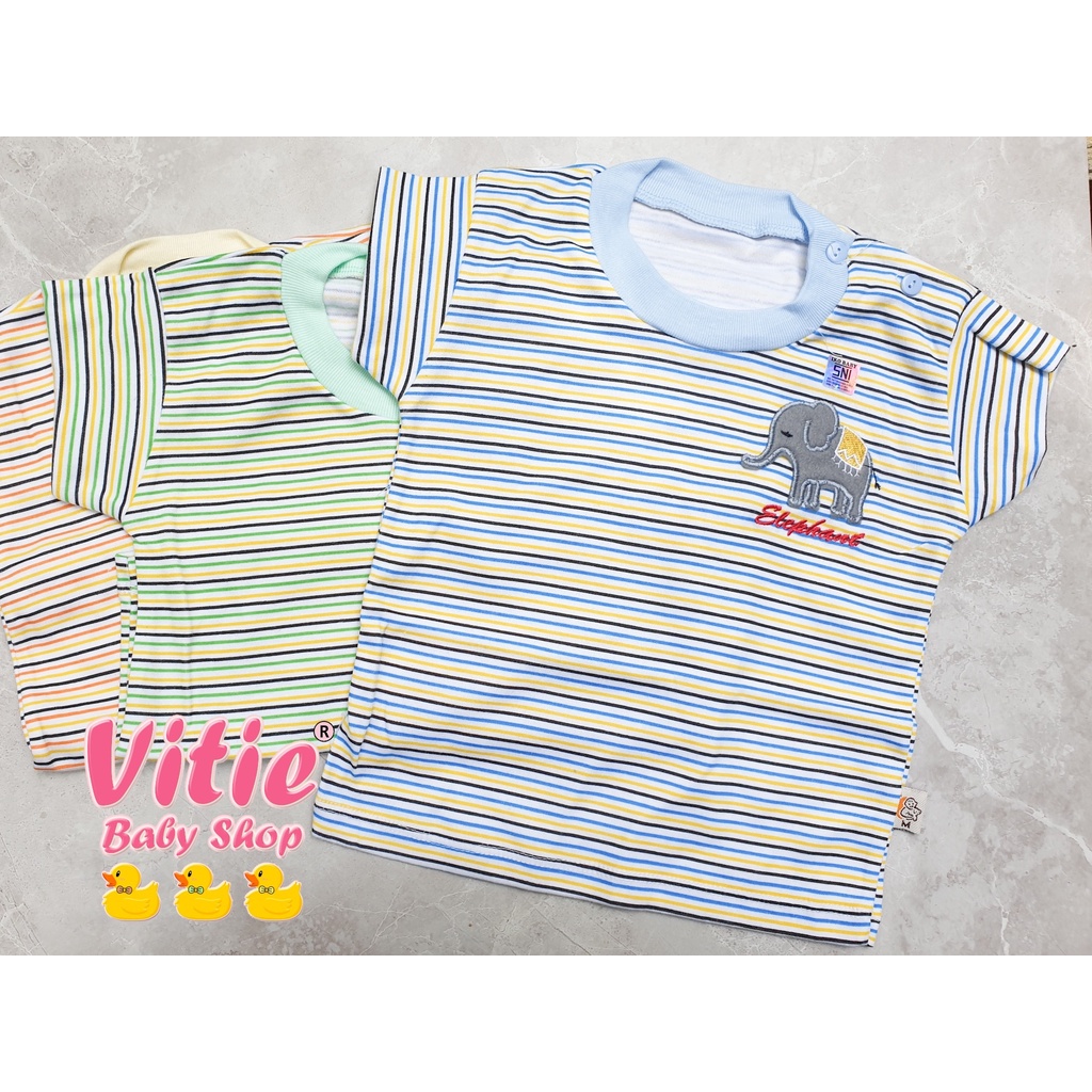 Baju bayi pendek 3 pcs / kaos oblong bayi 3pcs / oblong kaos bayi unisex 3pcs / oblong kaos bayi pen