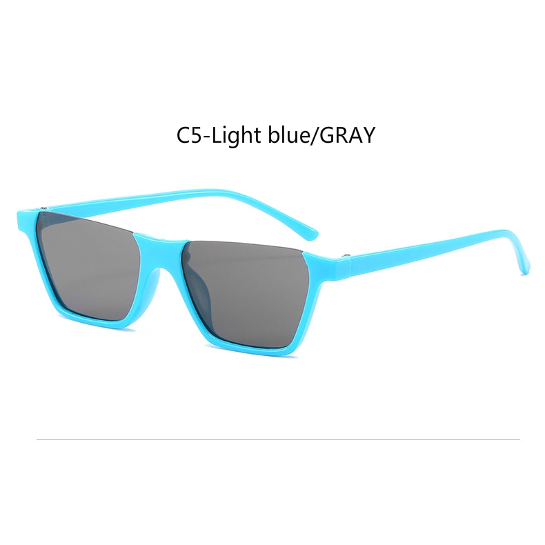 Fashion Half Frame Square Korean Retro Men's and Women's Sunglasses