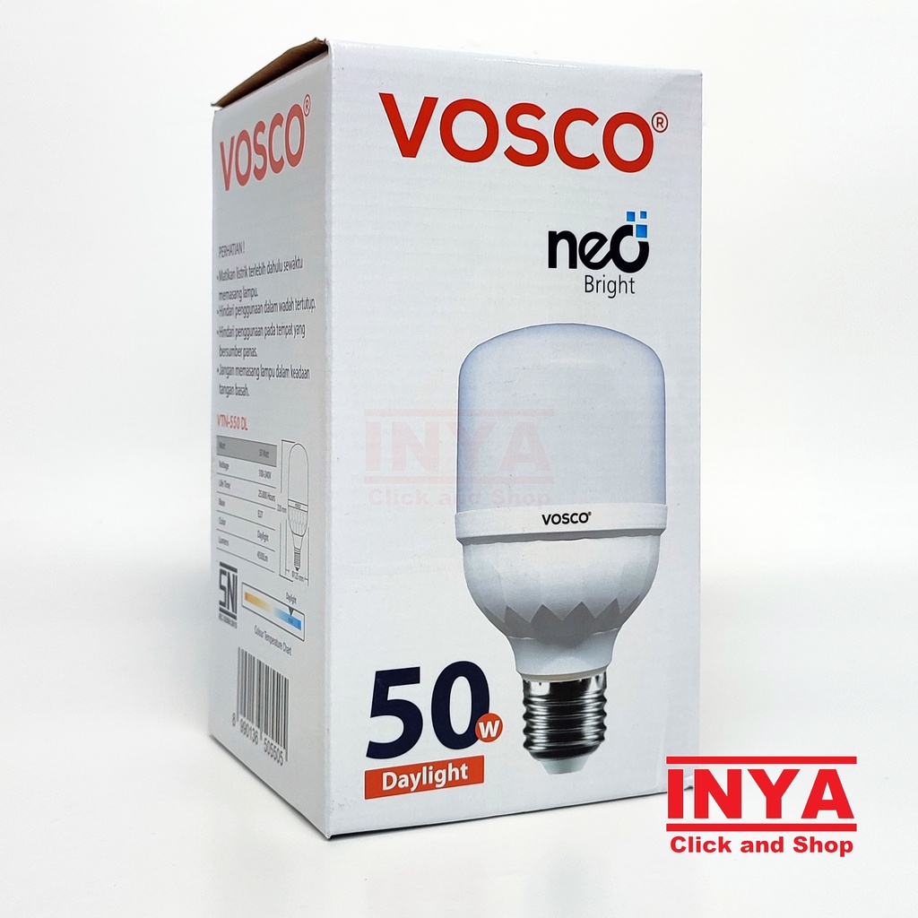 BOHLAM LED VOSCO PUTIH DAYLIGHT 50W - Lampu Bulb