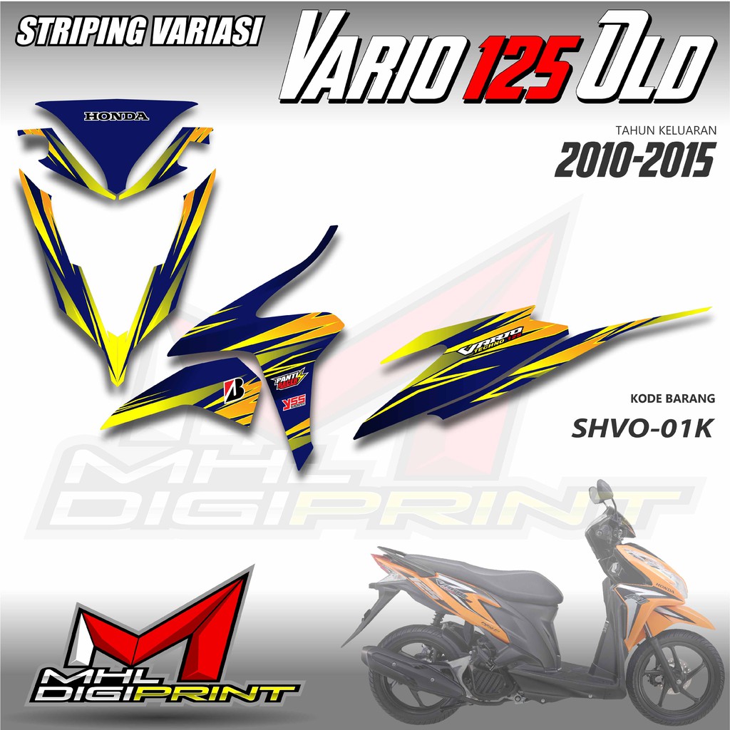 STIKER STRIPING VARIO 125 OLD - STIKER VARIO TECHNO 125 - SHVO 01