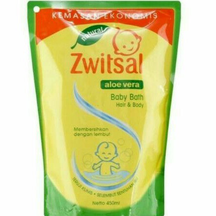 Zwitsal Natural Baby Bath Hair &amp; Body Aloe Vera 450ml 600ml / Sabun Shampo Bayi