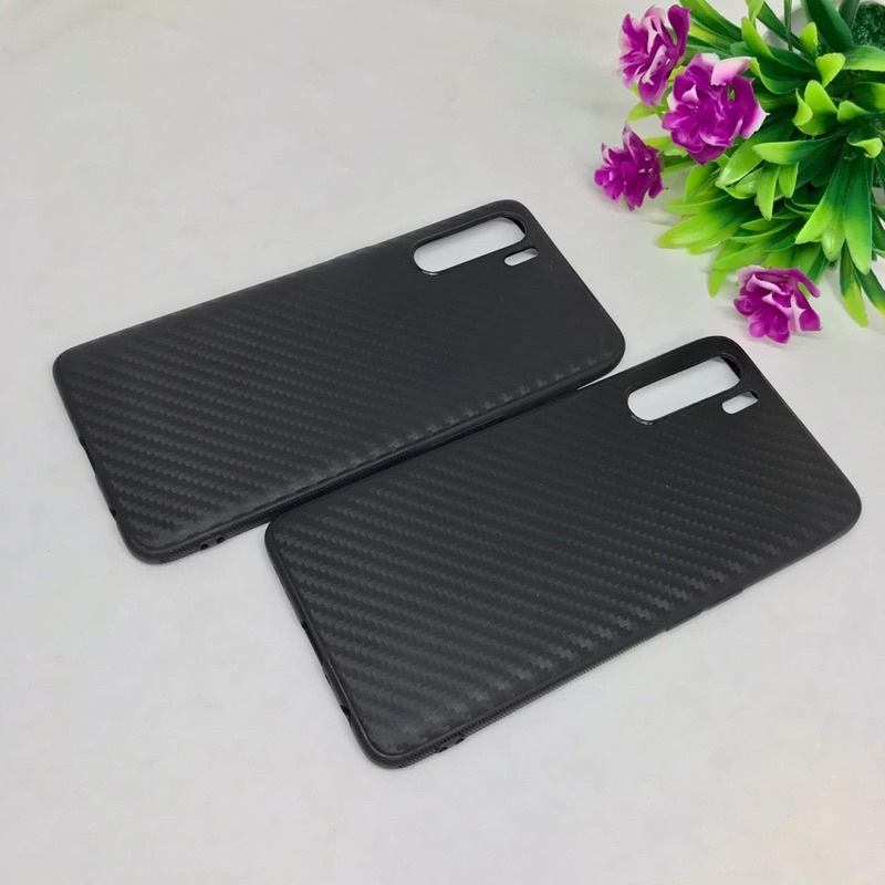 PROMO BLACK CARBON CASE ORIGINAL OPPO RENO3 RENO 3 F15  A91 SILIKON IPAKY HITAM