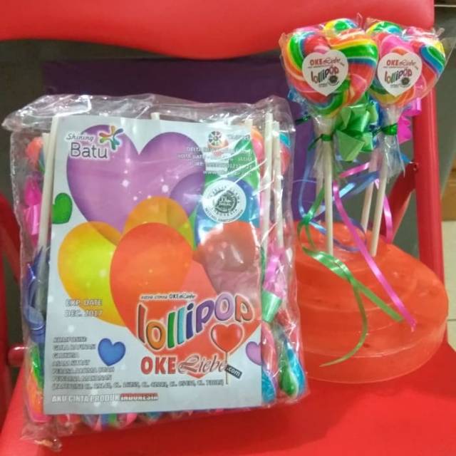

Permen Lollipop Bulat / Love 20pcs