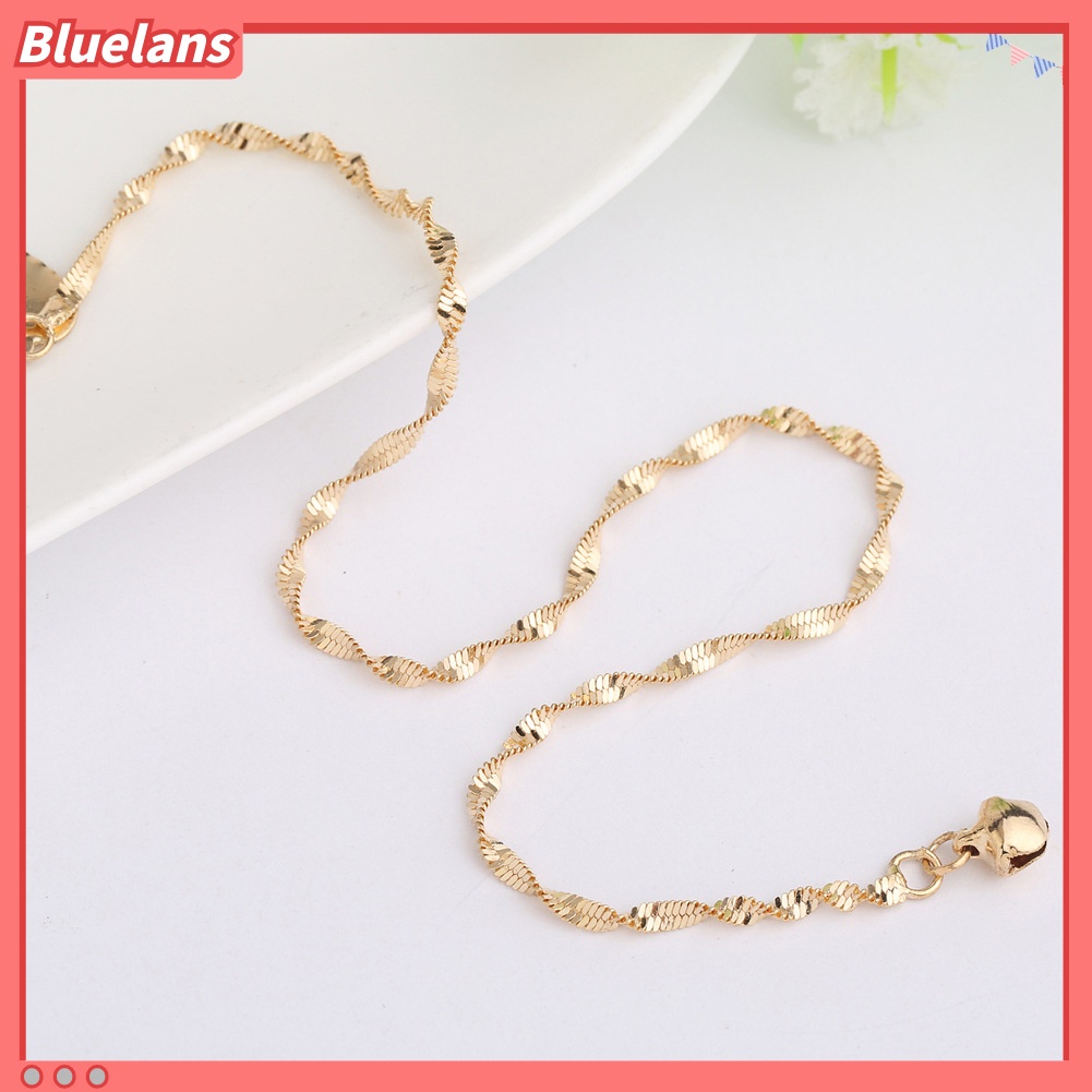 Bluelans Metal Heart Charm Anklet Women Summer Beach Sandal Barefoot Ankle Bracelet