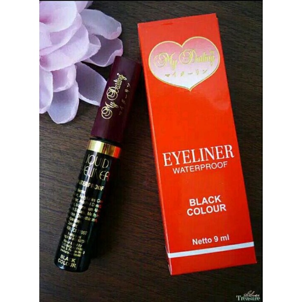 Eyeliner dan maskara My darling waterproof