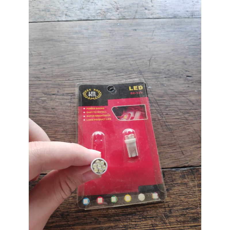 LAMPU LED T10 W5W 5630 PUTIH 12V KERAMIK