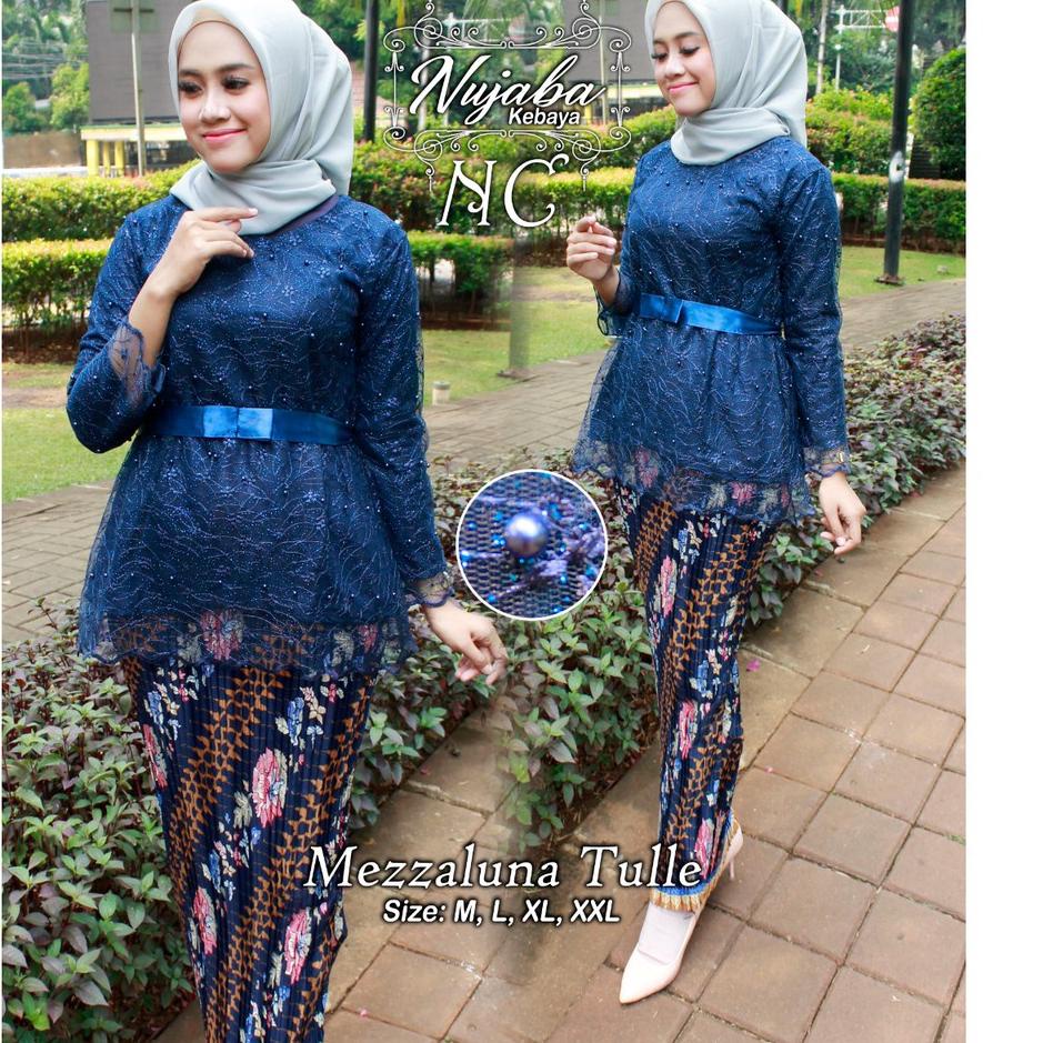 ➶ SET KEBAYA TULLE MEZALUNA / KEBAYA TULLE / KEBAYA MODERN / KEBAYA WISUDA / KEBAYA MURAH ✰