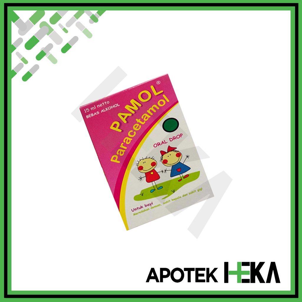 Pamol Oral Drop 15 ml - Sirup Paracetamol Penurun Panas Bayi (SEMARANG)