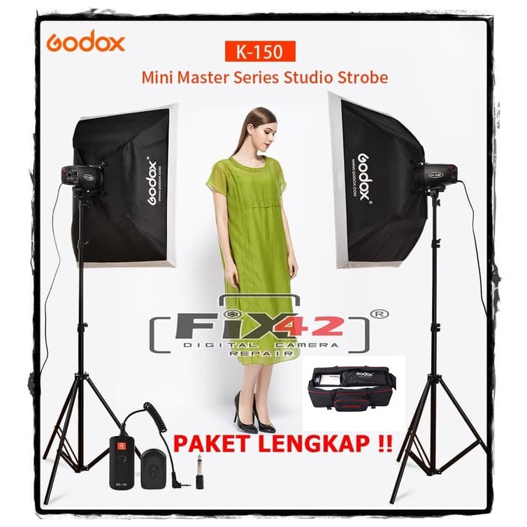 Paket Lampu Studio GODOX K-150A Cocok Utk ONLINE SHOP